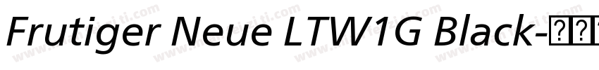 Frutiger Neue LTW1G Black字体转换